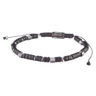 Bracelet Noir/Acier Homme Geographical Norway 315020