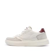Teddy Smith Men's White/Bordeaux Sneakers 120004 affordable