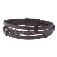 Bracelet Noir Geographical Norway Ancre