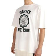 T-shirt Blanc Homme Tommy Hilfiger Crest Varsit