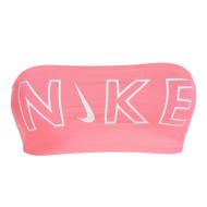 Haut de maillot de bain Rose Fluo Femme Nike Bandeau Bikini Top pas cher