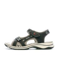 Sandales Noir/Gris Femme RELIFE Hubert pas cher