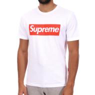 T-shirt Blanc/Rouge Homme Supreme Grip Italfigo
