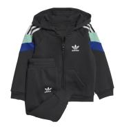 Ensemble survêtement Noir Garçon Adidas Hoodie Set pas cher