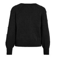 Pull Noir Femme Vila Tuli vue 2