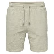 Beige Herren-Shorts Only & Sons Onskian Life Straight Ansicht 3