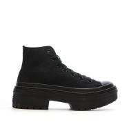Baskets Noires Femme Converse All Star Lugged vue 2