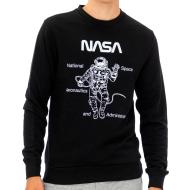 Sweat Noir Homme Nasa 64S pas cher