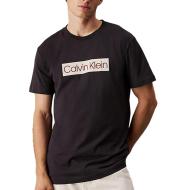T-Shirt Noir Homme Calvin Klein Jeans Calvin Klein Label Phantom