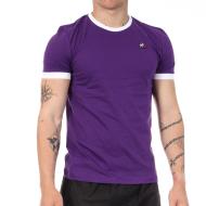 T-Shirt Violet Homme Le Coq Sportif Tee pas cher