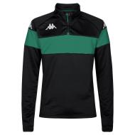 Sweat Noir/Vert Homme Kappa Dovare
