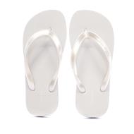 Tongs Grise Femme Calvin Klein Jeans Flip Flop Tpu Metall vue 3
