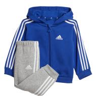 Blau/Grauer Trainingsanzug für Jungen Adidas 3s Fz Fl günstig