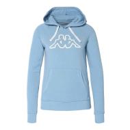 Sweat à Capuche Bleu Femme Kappa Belle Slim