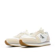 Baskets Blanche/Beige Homme Calvin Klein Jeans Runner Sock vue 6