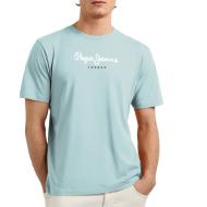 T-Shirt Bleu Pastel Homme Pepe jeans Eggo
