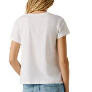 Women's White/Rose T-Shirt Pepe jeans Pjl L Nd Photo of the Espace des Marques %store% store - view of %key%