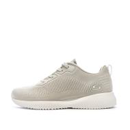 Baskets Beiges Femme Skechers Bobs Squad Tough Talk pas cher