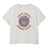 T-shirt Blanc Fille Name it Nyla pas cher