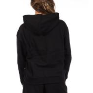Sweat Noir Femme Puma Emboridery Comfo vue 2