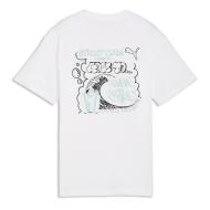 T-Shirt Blanc Garçon Puma Relaxed vue 2
