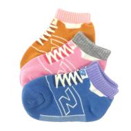 x3 Paires de Chaussettes Bleu/Rose/Orange Fille New Balance pas cher