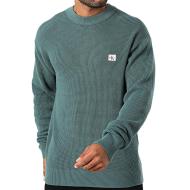 Pull Vert Foret Homme Calvin Klein Jeans Waffle pas cher