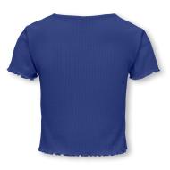 T-Shirt Elektrisch Blau Mädchen Only Nella Ansicht 2
