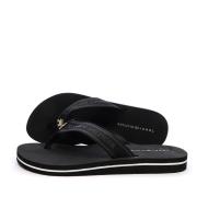 Tongs Noires Homme Tommy Hilfiger Webbing pas cher