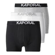 Lot x3 Boxers Gris/Noir Homme Kaporal QUADMH