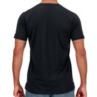 T-shirt Noir Homme New Balance New Balance MT41224 vue 2
