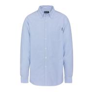 Chemise Bleu Homme Schott Oxford