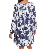 Robe Bleu à fleurs Femme Roxy Indigo Night vue 2