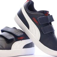 Baskets Marine Garçon Puma Courtflex V2 vue 7