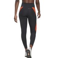 Legging Gris Foncé/Orange Femme Adidas Hit vue 2