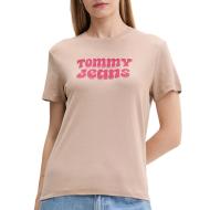 T-shirt Beige Femme Tommy Hilfiger Tjw Reg Essential