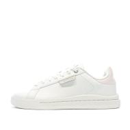 Baskets Blanc/Rose Femme Adidas Court Silk pas cher