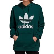 Sweat Vert Femme Adidas Trf Hoodie pas cher