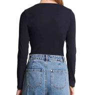 T-Shirt Manches Longues Marine Femme Morgan TRESOR vue 2