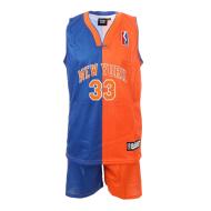 New York Ensemble de Baskets Bleu/Orange Garçon Sport Zone pas cher
