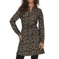 Robe Noir/Marron à Motifs Femme Only Cory