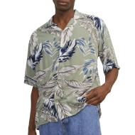 Chemisette Kaki/Marine Homme Jack & Jones Resort Floral vue 3