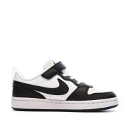 Baskets Noir/Blanc Garçon Nike Court Borough Low vue 2