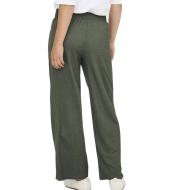 Pantalon Fluide Kaki foncé Femme JDY Geggo vue 2