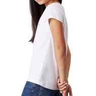 T-shirt Blanc Fille Calvin Klein Jeans Signage vue 2