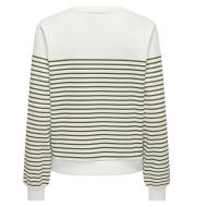 Sweat Blanc/Vert Femme Only Bine vue 2