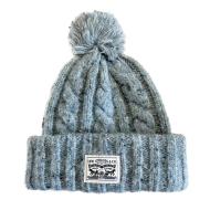 Bonnets Gris Femme Levi's Pom Beanie pas cher