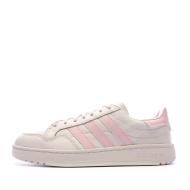 Baskets Blanche/Rose Femme Adidas Team Court pas cher