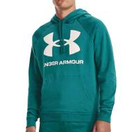 Sweat à capuche Turquoise Homme Under Armour Rival Fleece