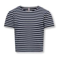 Camiseta azul marino/blanca para niña de la marca ONLY Kognella barato